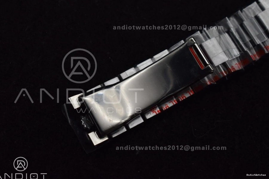 Trendsetting On 703 Weighted GMF Dial Steel 904L 40 Tungsten Blue A3255 V Markers DayDate President Bracelet Roman 1120